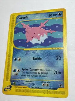 Pokemon Card - Corsola Expedition 102/165 Common Non Holo - Image 1
