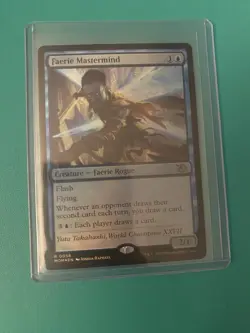 Magic the Gathering Faerie Mastermind FOIL March of the Machine Card NM - Image 1