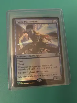 Magic the Gathering Faerie Mastermind FOIL March of the Machine Card NM - Image 5