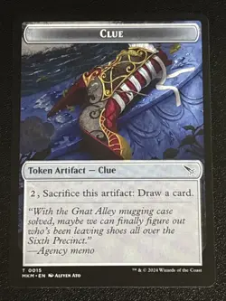 MTG Murders at Karlov Manor Clue Token 0015 NM - Image 1