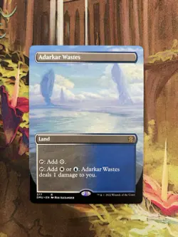MTG Adarkar Wastes Borderless Dominaria United NM - Image 1