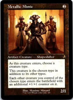 Metallic Mimic (Retro Frame) R Innistrad Remastered 445 NM NM-LP - Image 1