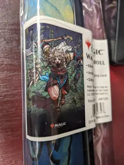 Ajani Stained Glass Planeswalker Ultra Pro Magic The Gathering Wall Scroll - Image 1