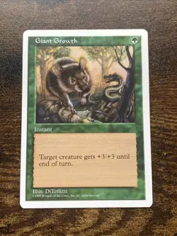 Giant Growth Fifth 5th Edition MTG Magic The Gathering L1555* - Image 1