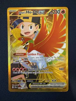 Pokemon Ethans Ho-Oh EX Full Art Holo 239/182 Gold | MINT / NM - Image 2