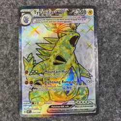 2023 Pokemon TCG Tyranitar ex 211 OBF Full Art Ultra Rare NM Pack Fresh 🐦‍🔥 - Image 1