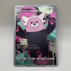 Bewear Pokemon TCG Pocket Illustration Rare Immersive Textured Holo Custom - Image 1