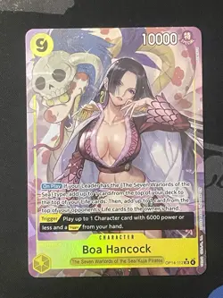Boa Hancock OP14-112 SR Alt Art The Azure Sea’s Seven English One Piece TCG - Image 2