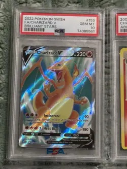 (6) Psa Pokemon Cards Lot Charizard & Pikachu & Blastoise PSA 10 - Image 2