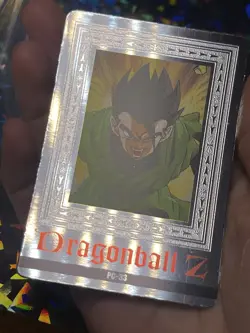 DRAGON BALL Z - Japanese Platina Card #PC-33 - SON GOHAN Silver Foil 1994 Amada - Image 2