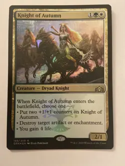 Knight of Autumn Foil - Guilds of Ravenica - MTG- Near Mint - Image 1