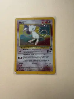 Mew 9 Black Star Promo 2000 Holo Rare Pokemon TCG Card Middle Swirl - Image 1
