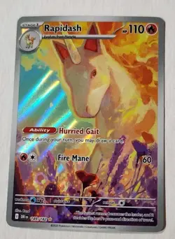 Rapidash 189/182 – Illustration Rare Holo – 2025 Pokemon TCG Destined Rivals - Image 1