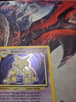 Pokemon TCG Alakazam 1/102 Holo Rare Unlimited WOTC: Base Set MP/HP - Image 2
