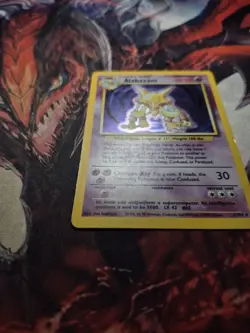 Pokemon TCG Alakazam 1/102 Holo Rare Unlimited WOTC: Base Set MP/HP - Image 3