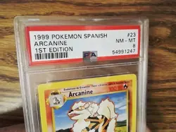 Spanish Arcanine 23/102 1st Edition Graded Pokemon Card - PSA 8 - Image 2