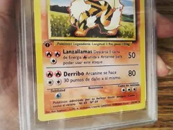 Spanish Arcanine 23/102 1st Edition Graded Pokemon Card - PSA 8 - Image 3