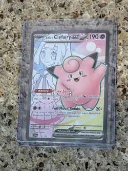 Pokemon Sv09: Journey Together Lillie's Clefairy EX Ultra Rare Full Art #173/159 - Image 1