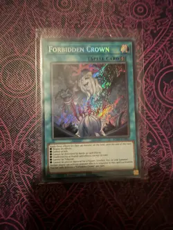 YUGIOH FORBIDDEN CROWN SECRET RARE NM BPRO-EN067 - Image 1