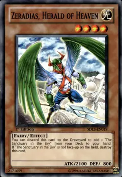 Zeradias, Herald Of Heaven - 1st Edition SDLS-EN019 - LP - YuGiOh - Image 1