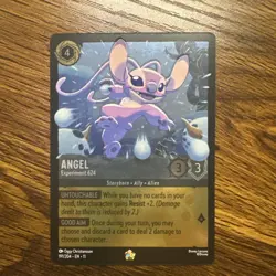 Disney Lorcana Winterspell Angel - Experiment 624 Cold Foil 191/204 NM Legendary - Image 1