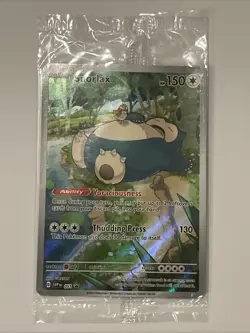 Snorlax 051 Sv: Scarlet & Violet Holo SEALED PROMO Full Art Pokemon Card - Image 1