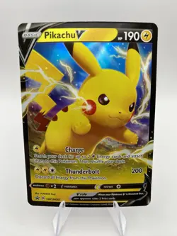 Pikachu V Promo SWSH: Sword & Shield Promo Cards SWSH061 NM/LP - Image 1