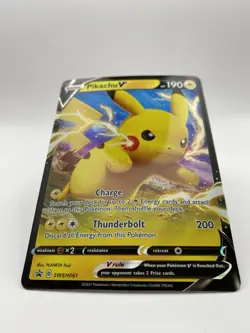 Pikachu V Promo SWSH: Sword & Shield Promo Cards SWSH061 NM/LP - Image 2