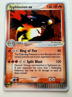 Pokemon TCG Typhlosion EX Sandstorm Holo Card 99/100 Rare - Image 1