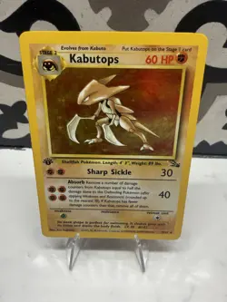 Kabutops 1st Edition - 9/62 Fossil Set Holo Rare 1999 Pokemon Card - Image 1