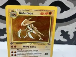 Kabutops 1st Edition - 9/62 Fossil Set Holo Rare 1999 Pokemon Card - Image 3