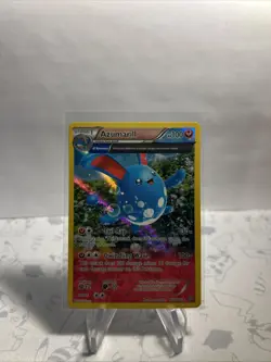 Azumarill (Alpha) 104/160 Holo Rare XY Primal Clash Pokemon Card 2015 NM - Image 1