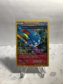 Azumarill (Alpha) 104/160 Holo Rare XY Primal Clash Pokemon Card 2015 NM - Image 2