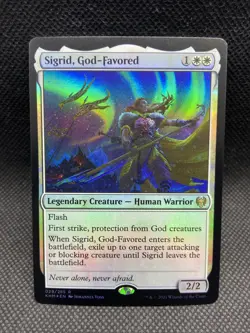 Sigrid, God-Favored Foil -Kaldheim - MTG - Near Mint - Image 1