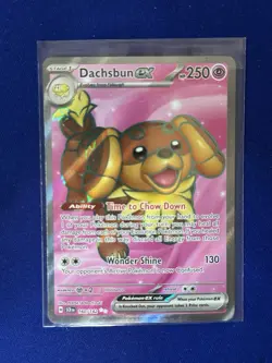 Dachsbun ex 160/142 Stellar Crown Ultra Rare Full Art Pokemon - Image 1