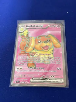 Dachsbun ex 160/142 Stellar Crown Ultra Rare Full Art Pokemon - Image 2