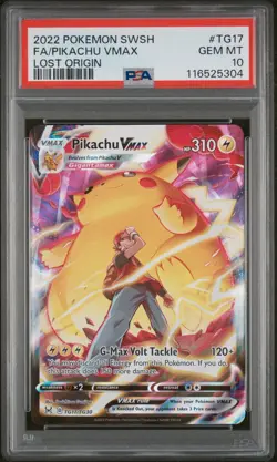 Pokemon TCG Pikachu Vmax TG17/TG30 Lost Origin PSA 10 - Image 1