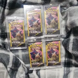 Pokemon Sun & Moon Team Up mini Booster Packs Gengar English Sealed 5-Pack - Image 1