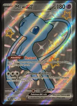 Mew EX 216/091 - Shiny Ultra Rare Paldean Fates Pokemon TCG 2024 - NM Card - Image 1