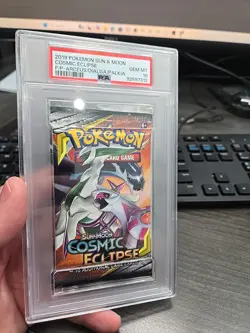 PSA 10 Pokemon Sun & Moon Cosmic Eclipse Booster Pack - Arceus/Dialga/Palkia - Image 2