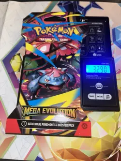 (VERY HEAVY) 32.90g Pokemon TCG Mega Evolution Sleeved Booster Pack (SEALED)✅ - Image 1