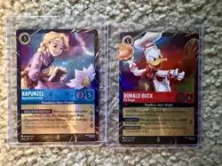 Disney Lorcana Magical Places Epcot 2026 Rapunzel & Donald Duck Promo Set Of 2 - Image 1
