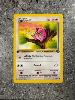 Pokemon TCG Cards 1st Edition Jigglypuff 54/64 Jungle - Image 1