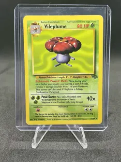 Vileplume 31/64 Jungle Unlimited Non-Holo Rare Vintage Pokemon TCG Card - Image 1