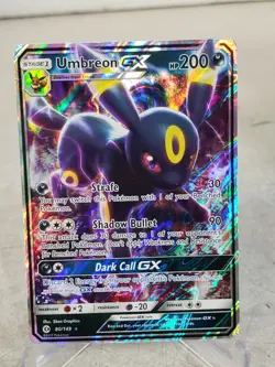Pokemon TCG Umbreon GX 80/149 Ultra Rare Sun & Moon Base Set Card - Image 1