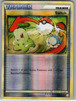 Switch 102/123 Reverse Holo - HeartGold SoulSilver - Pokemon Card - LP - Image 1