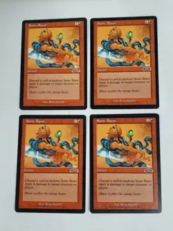 MTG Playset 4x Sonic Burst (Exodus/Red/C) - BGM - Image 1