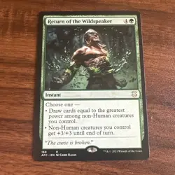 MTG Commander AFC Return of the Wildspeaker #168 Forgotten Realms Magic - Image 1