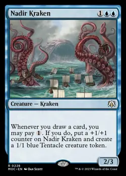 x1 Nadir Kraken R MTG Commander: March of the Machine M/NM, English - Image 1