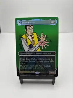 Magic The Gathering Spider Man Peter Parker Alternate Art Borderless Foil - Image 1